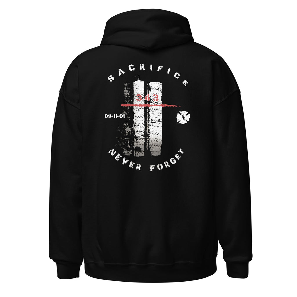 Never Forget 343 Sacrifice 9/11 Memorial Pullover Hoodie