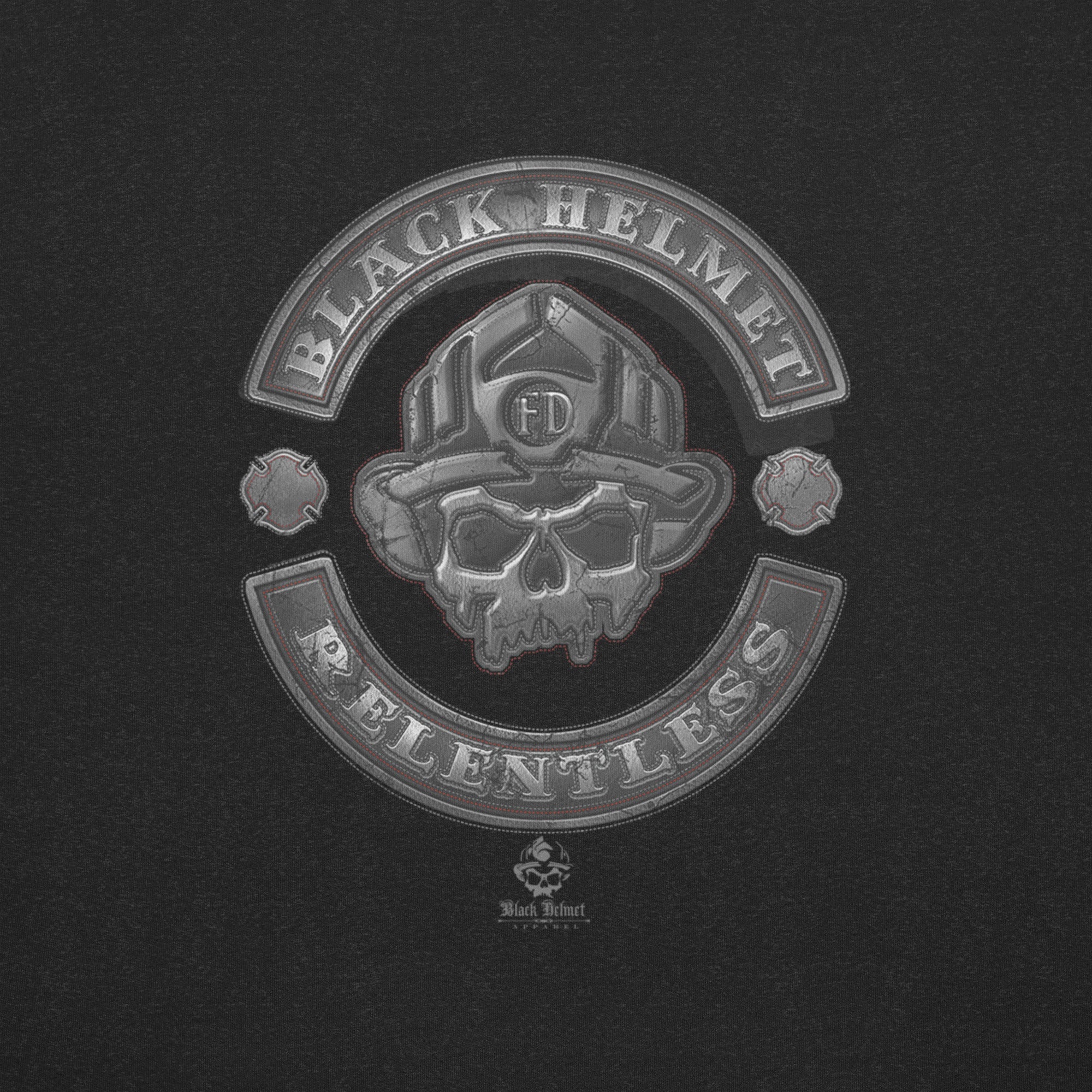 Black Helmet Relentless Biker Premium Tee