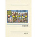 Vintage Lined Notebook Greetings from Charlotte, North Carolina