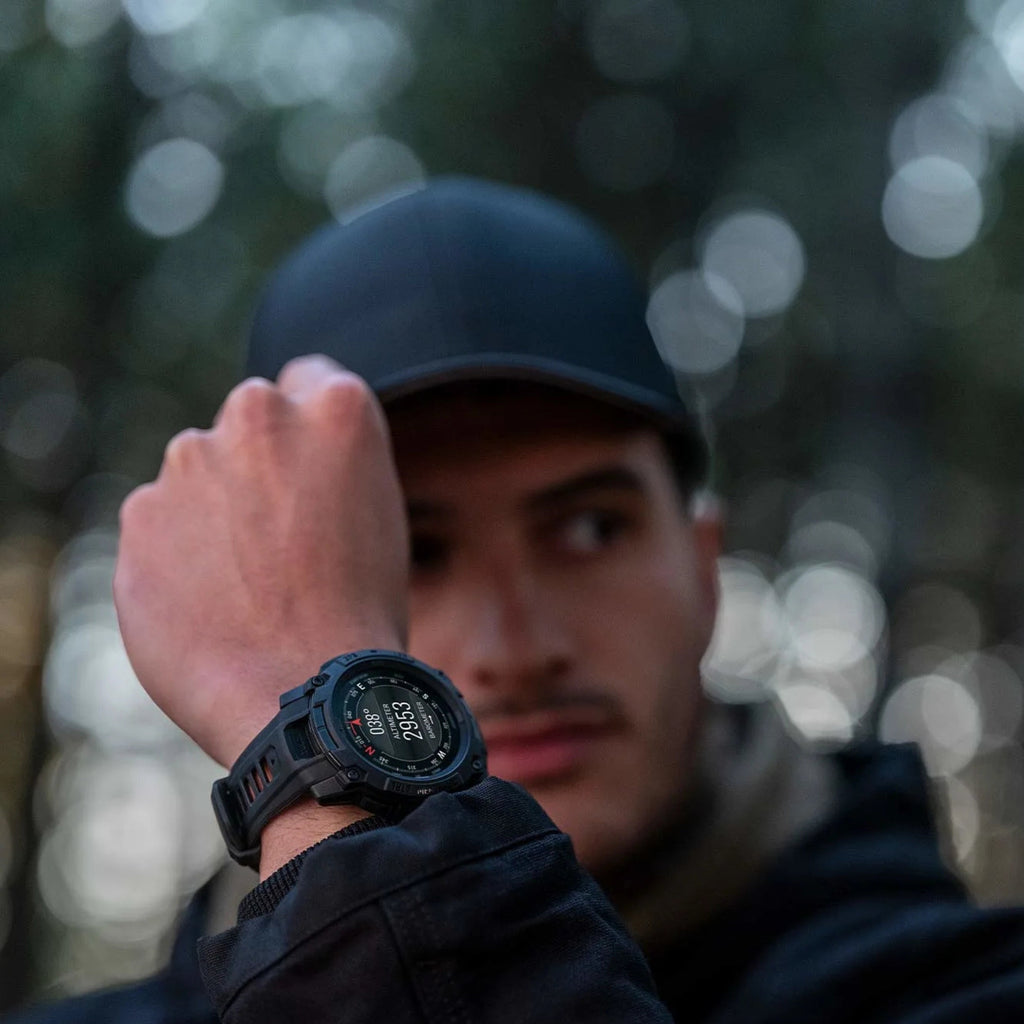 Garmin Instinct 3 Tactical - Tough Smartwatch w/ Solar Charging & 10 ATM Waterproof