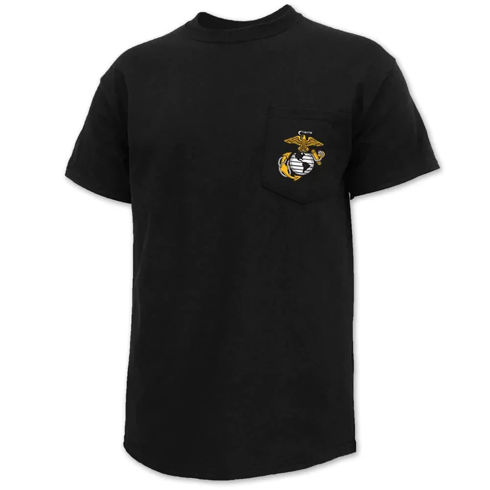 USMC EGA Logo Pocket T-Shirt