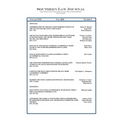 Southern Law Journal Vol. 32 - Paperback