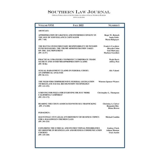 Southern Law Journal Vol. 32
