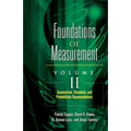 Foundations of Measurement Volume II: Geometrical, Threshold, and Probabilistic Representations Volume 2 - Paperback