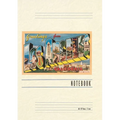 Vintage Lined Notebook Greetings from Los Angeles, California