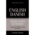 Theme-based dictionary British English-Danish - 3000 words - Paperback