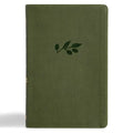 CSB Thinline Bible, Olive Leathertouch - Imitation Leather