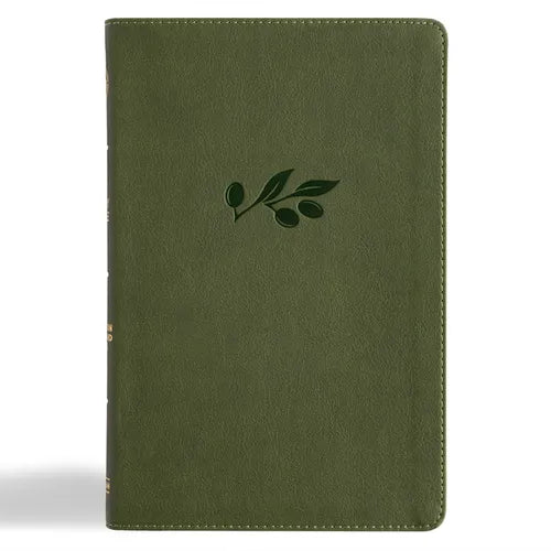 CSB Thinline Bible, Olive Leathertouch - Imitation Leather
