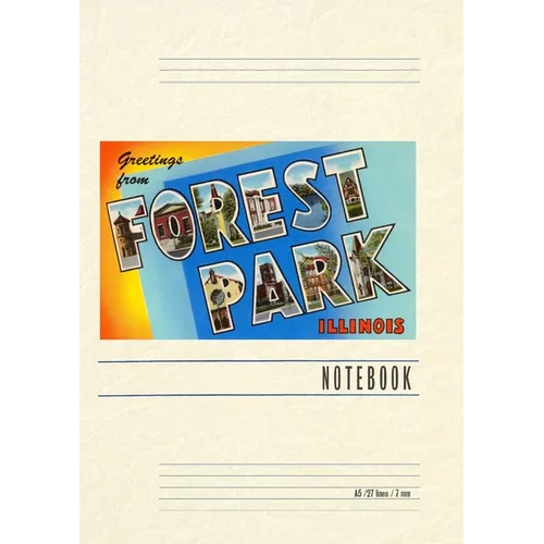 Vintage Lined Notebook Greetings from Forest Park, Illinois - Paperback