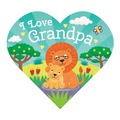 Heart-Shaped BB - I Love Grandpa - Board Book