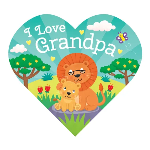 Heart-Shaped BB - I Love Grandpa - Board Book