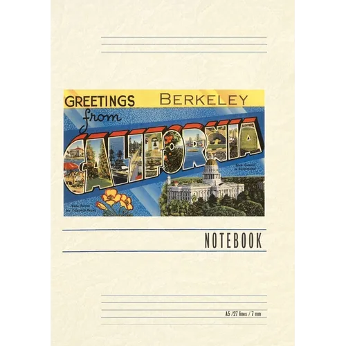 Vintage Lined Notebook Greetings from Berkeley, California