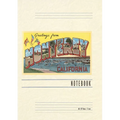 Vintage Lined Notebook Greetings from Monterey, California - Paperback