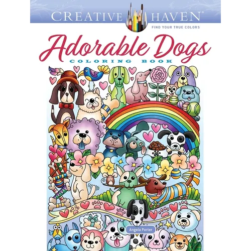 Creative Haven Adorable Dogs Coloring Book - Paperback
