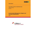 On Intercultural Management. Bulgaria and Germany Doing Business - Paperback