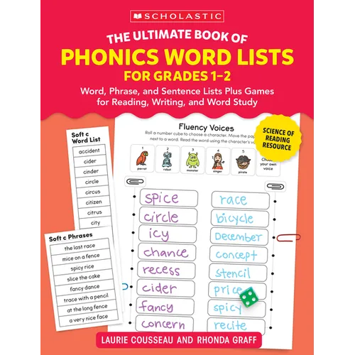 The Ultimate Book of Phonics Word Lists: Grades 1-2 - Paperback