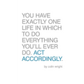 Act Accordingly: A Philosophical Framework - Paperback