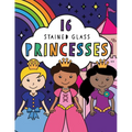 Stained Glass Coloring Princesses - Paperback