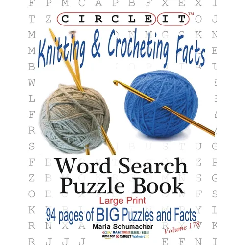 Circle It, Knitting & Crocheting Facts, Word Search, Puzzle Book - Paperback