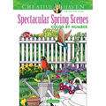 Creative Haven Spectacular Spring Scenes Color by Number - Paperback