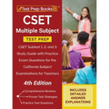 CSET Multiple Subject Test Prep: CSET Subtest 1, 2, and 3 Study Guide with Practice Exam Questions for the California Subject Examinations for Teacher - Paperback