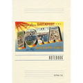 Vintage Lined Notebook Greetings from Davenport