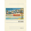 Vintage Lined Notebook Greetings from Sebago Lake