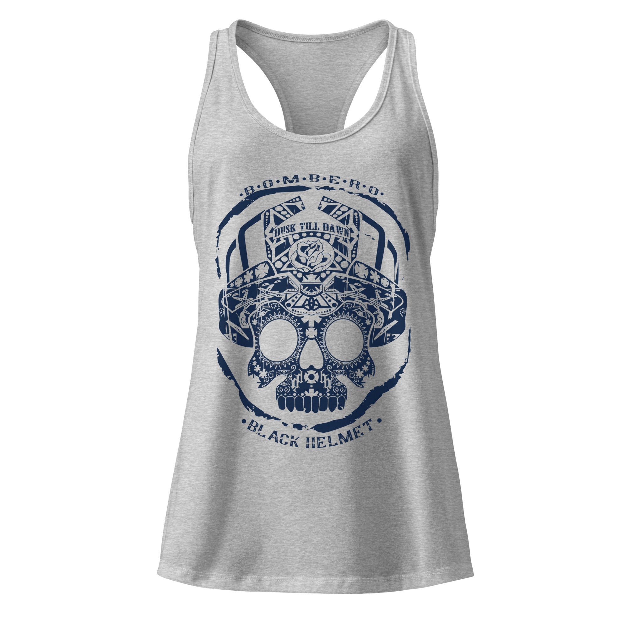 Bomberos Dusk To Dawn Fitted Racerback Tank