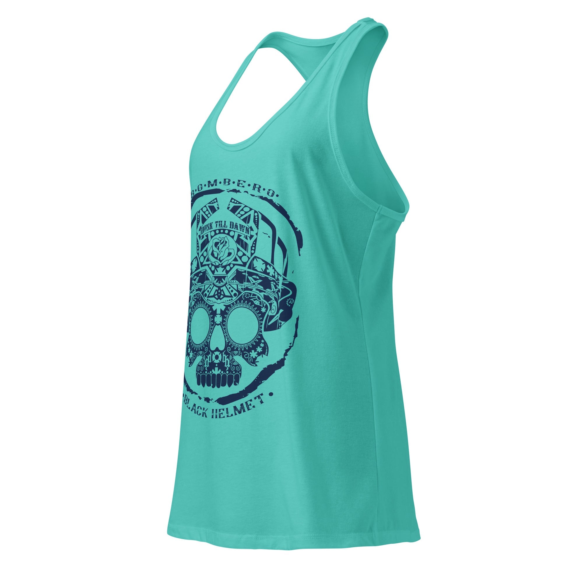 Bomberos Dusk To Dawn Fitted Racerback Tank