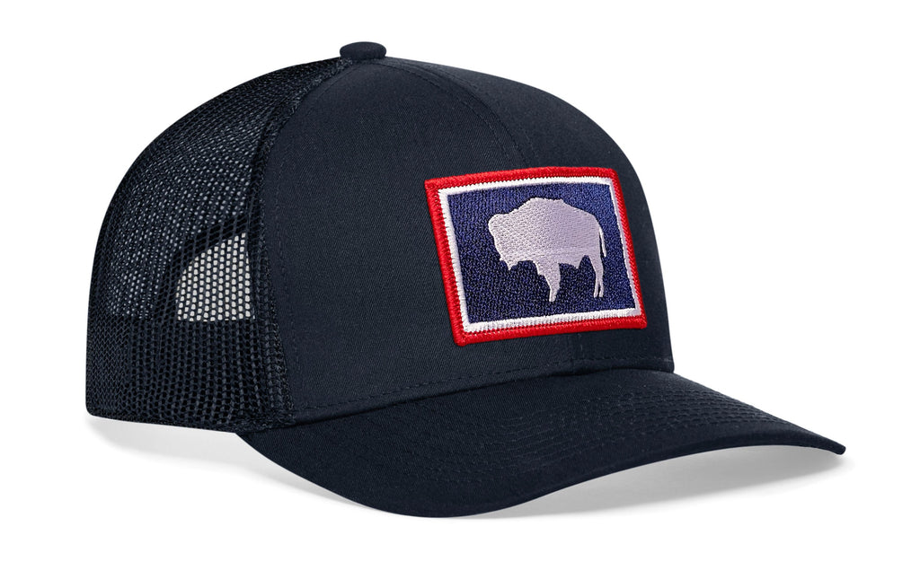 Wyoming Flag Trucker Hat  |  WY Snapback