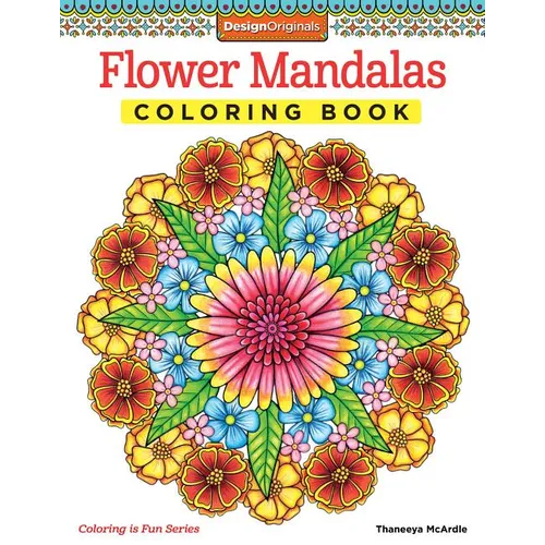 Flower Mandalas Coloring Book - Paperback