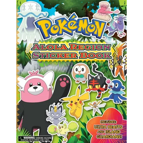 Pokémon Alola Region Sticker Book - Paperback