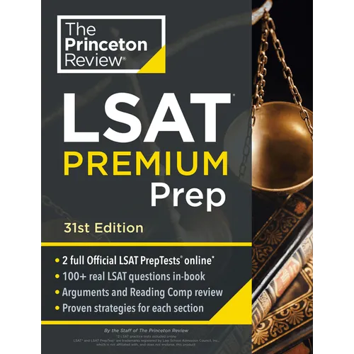 Princeton Review LSAT Premium Prep, 31st Edition: 2 Official LSAT Preptests + Real LSAT Drills + Review for the New Exam