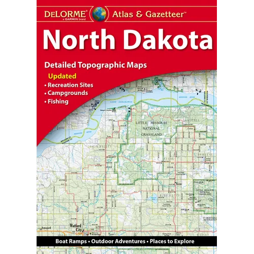 Delorme Atlas & Gazetteer North Dakota - Paperback