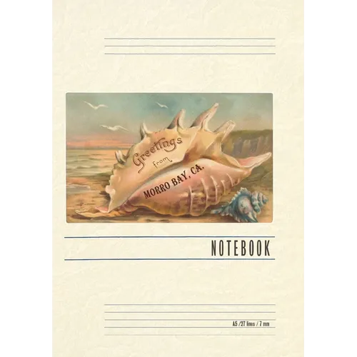Vintage Lined Notebook Greetings from Morro Bay - Paperback