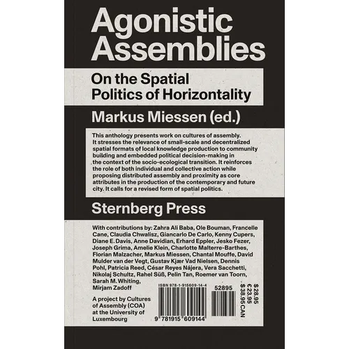 Agonistic Assemblies: On the Spatial Politics of Horizontality - Paperback