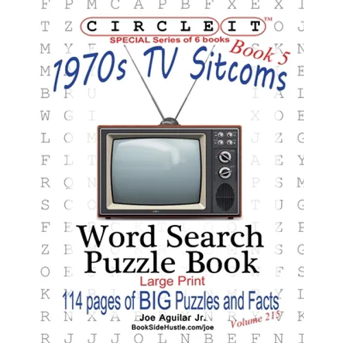Circle It, 1970s Sitcoms Facts, Book 5, Word Search, Puzzle Book - Paperback