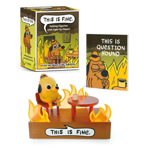 This Is Fine Talking Figurine: With Light and Sound! - Paperback