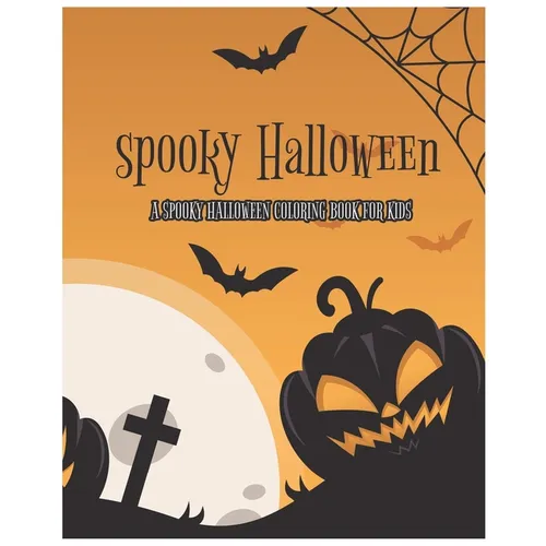 Spooky Halloween: Spooky coloring book for kids - Paperback