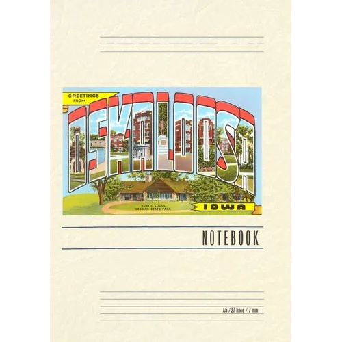 Vintage Lined Notebook Greetings from Oskaloosa - Paperback
