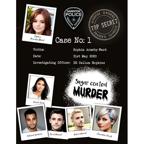 Case 1 - Sugar Coated Murder: The Blue Coconut - Cold Case Mystery Crime Police File Game - Paperback