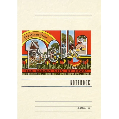 Vintage Lined Notebook Greetings from Pella - Paperback