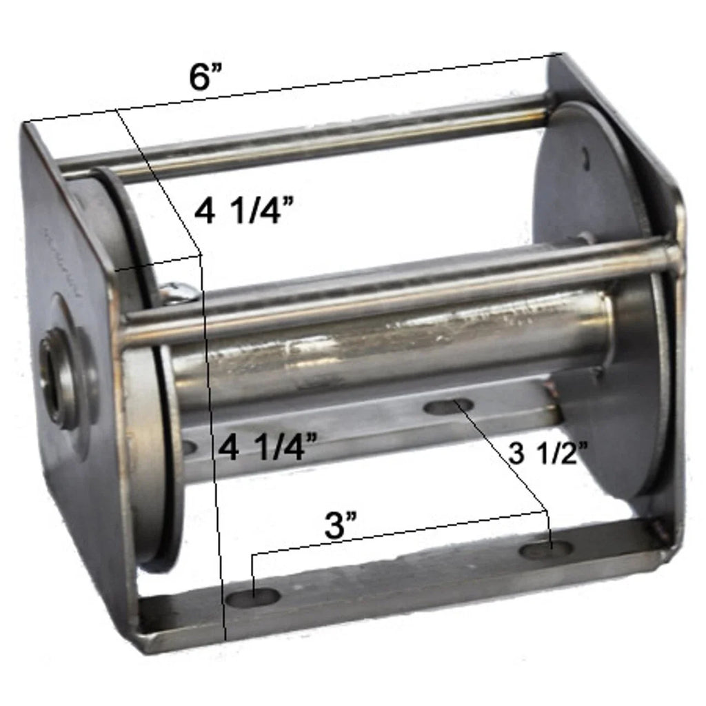 Stainless Steel Cable Winch for Aluminum Flagpole | Made in USA