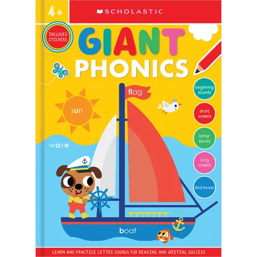 Giant Phonics Workbook: Scholastic Early Learners (Giant Workbook) - Paperback