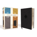 Niv, Kjv, Nasb, Amplified, Parallel Bible, Leathersoft, Black: Four Bible Versions Together for Study and Comparison - Imitation Leather