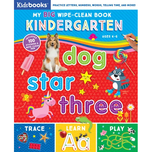 My Big Wipe-Clean Book: Kindergarten - Spiral