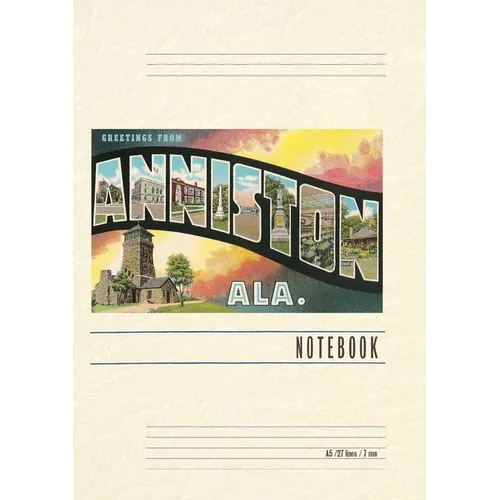 Vintage Lined Notebook Greetings from Anniston