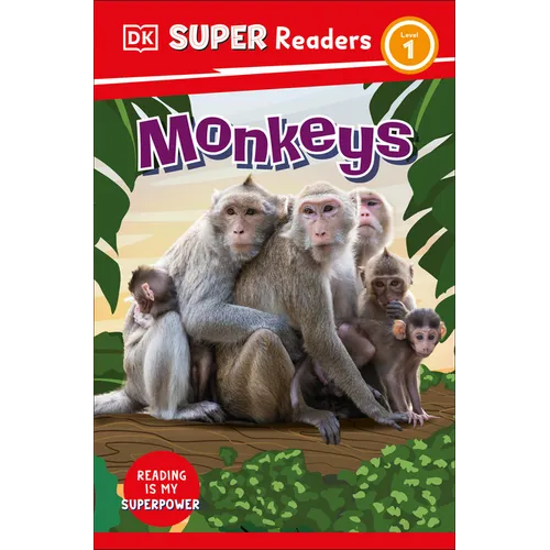 DK Super Readers Level 1 Monkeys - Paperback