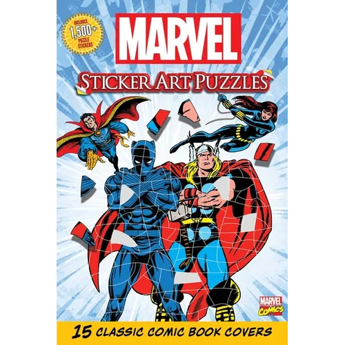 Marvel Sticker Art Puzzles - Paperback