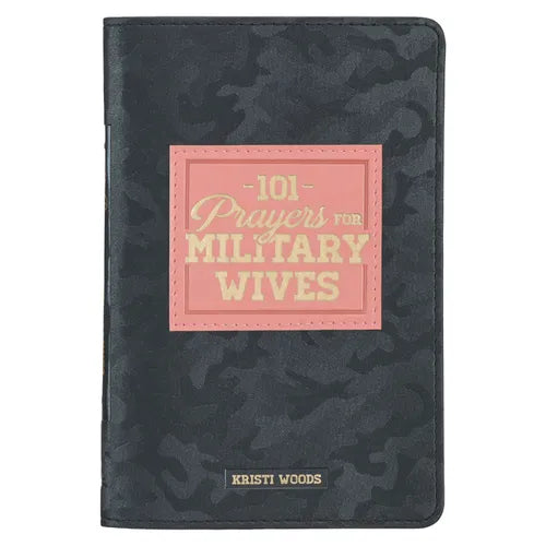 101 Prayers for Military Wives Faux Leather Gift Book - Leather
